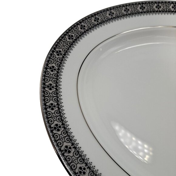 Noritake Fine China Segovia 2216 Pattern 13-3/4" Oval Serving Platter Japan - Picture 7 of 13